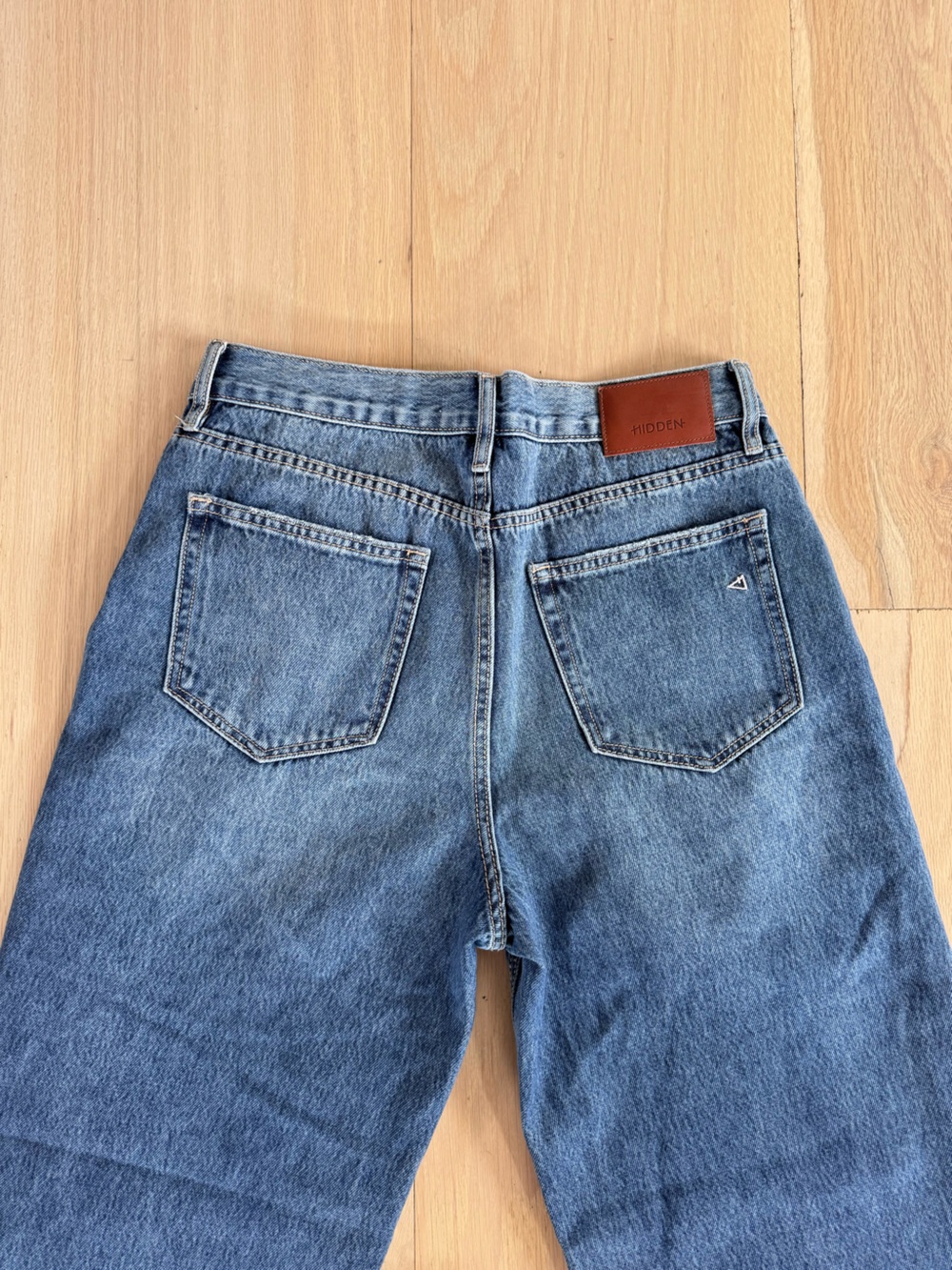 Hidden Jeans Alyx Highrise Baggy Jean Medium Dark Size 27 - Picture 6 of 8